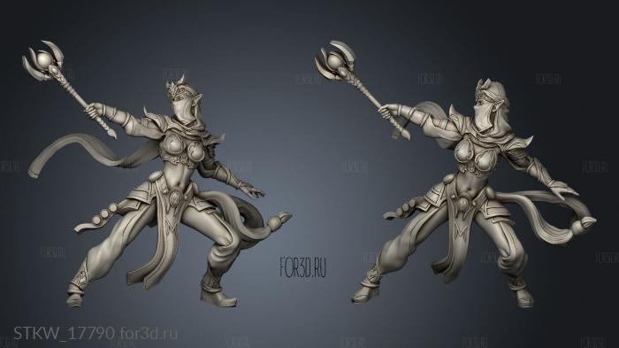 Elves Desert Bandit Elf stl model for CNC