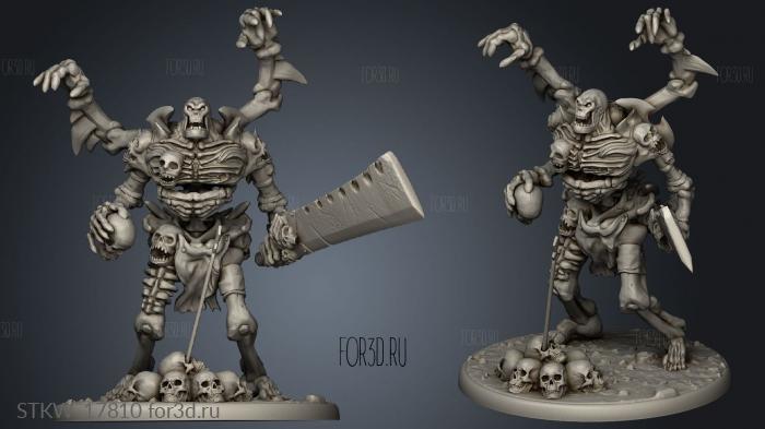 Human Bone Golem stl model for CNC