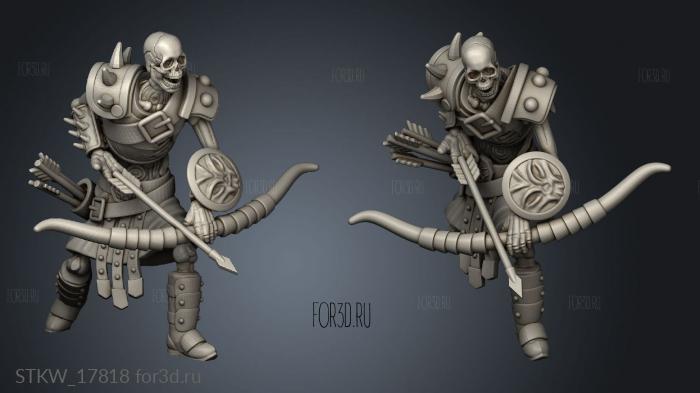 Skeleton Heavy Archer 3d stl модель для ЧПУ