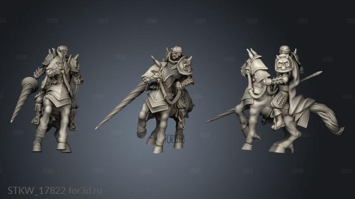 Skeleton Lance Rider 3d stl модель для ЧПУ