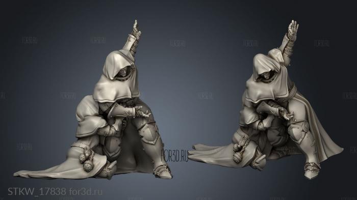 Reliquary Erzeriah Coffin Holder stl model for CNC