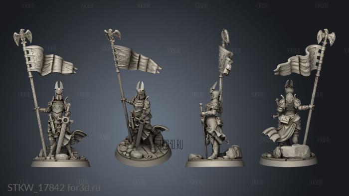 Rena Scilia the Bearer banner stl model for CNC