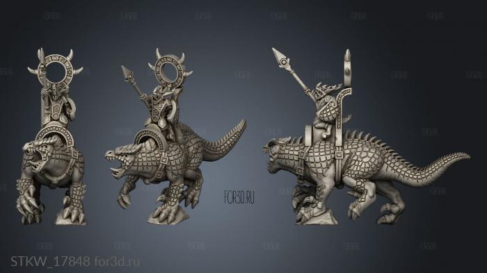 reptilian behemosaur stl model for CNC