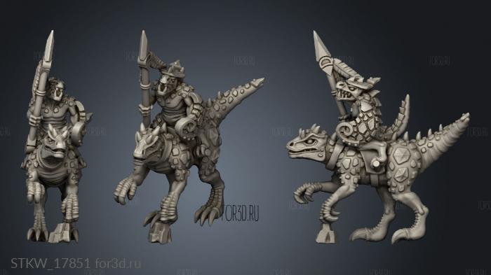 reptilian cavalry 3d stl модель для ЧПУ