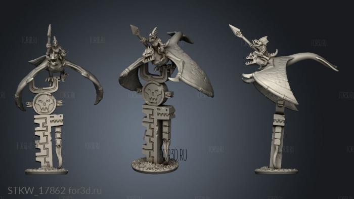 reptilian flier 3d stl модель для ЧПУ