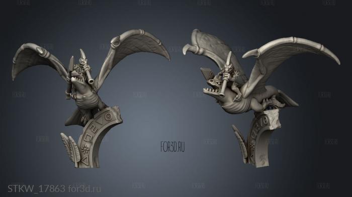 reptilian flier 3d stl модель для ЧПУ