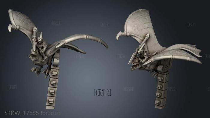 reptilian flier 3d stl модель для ЧПУ