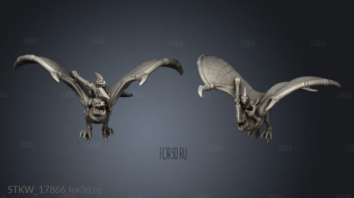 reptilian flier terrain 3d stl модель для ЧПУ