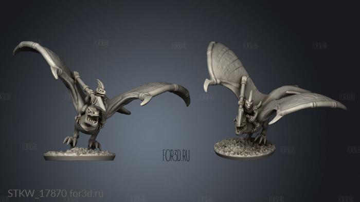 reptilian terrain flier 3d stl модель для ЧПУ