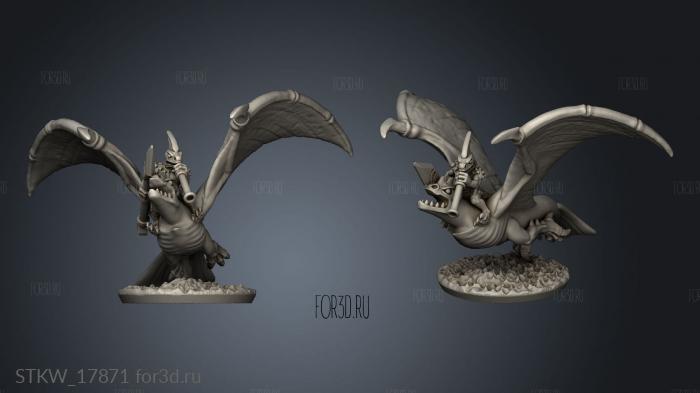 reptilian terrain flier 3d stl модель для ЧПУ