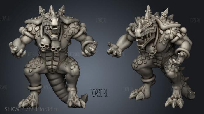 reptilian hulk 3d stl модель для ЧПУ