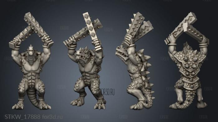 reptilian hulk stl model for CNC