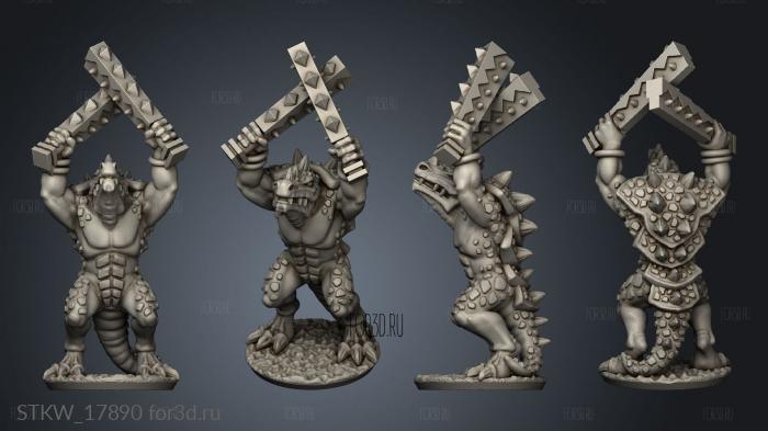 reptilian hulk stl model for CNC