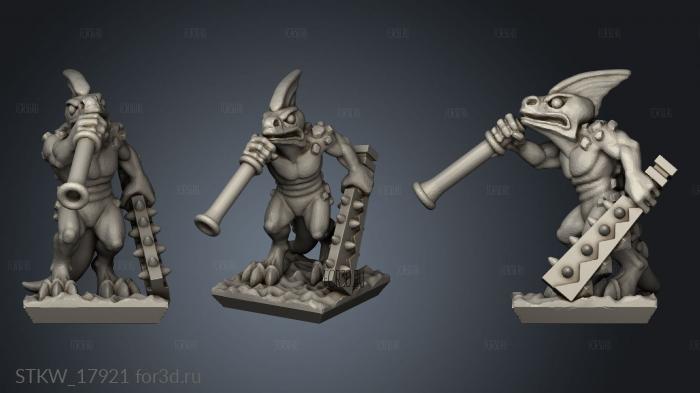 reptilian infantry stl model for CNC