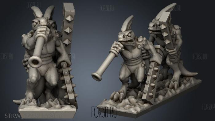 reptilian infantry stl model for CNC