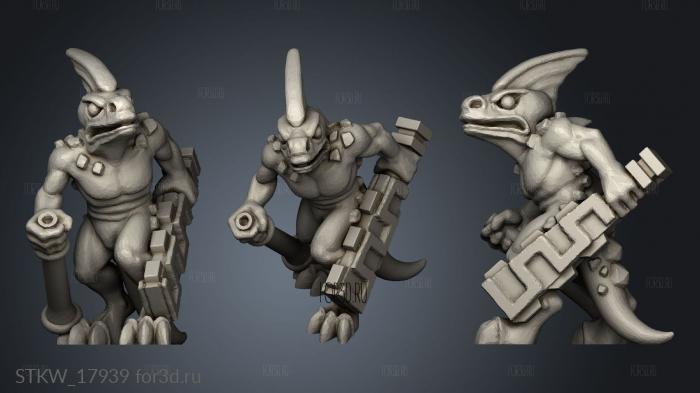 Reptilian Megadon crew 3d stl модель для ЧПУ