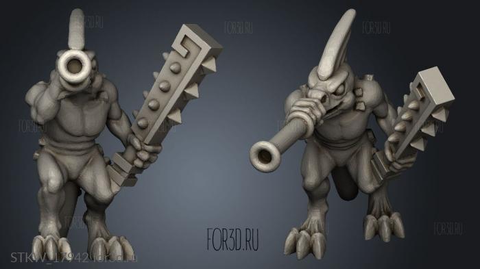 Reptilian Megadon crew 3d stl модель для ЧПУ