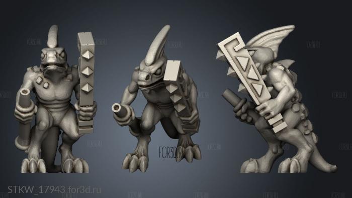 Reptilian Megadon crew 3d stl модель для ЧПУ