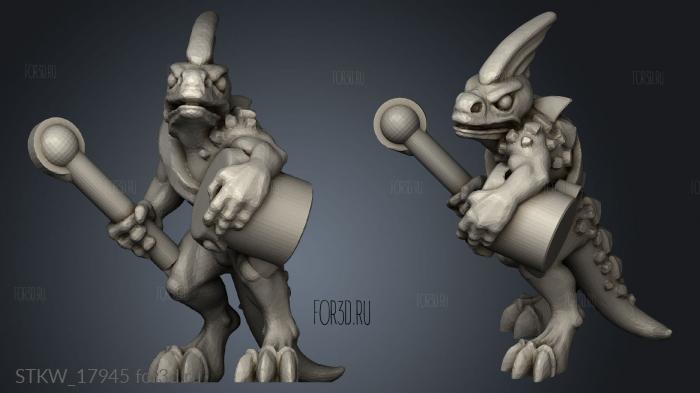 Reptilian Megadon crew 3d stl модель для ЧПУ