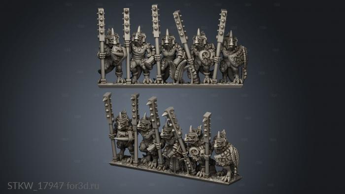 Reptilian Palace Guard stl model for CNC