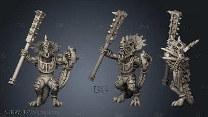 Reptilian Palace Guard champion 3d stl модель для ЧПУ