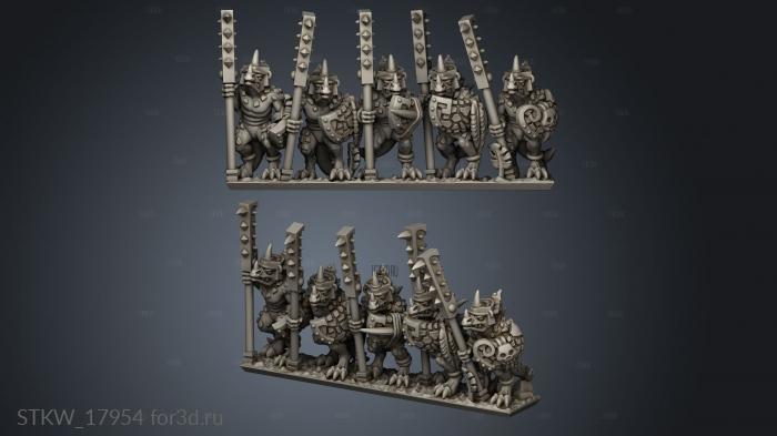 Reptilian Palace Guard stl model for CNC