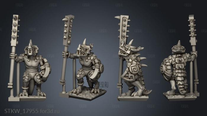 Reptilian Palace Guard stl model for CNC