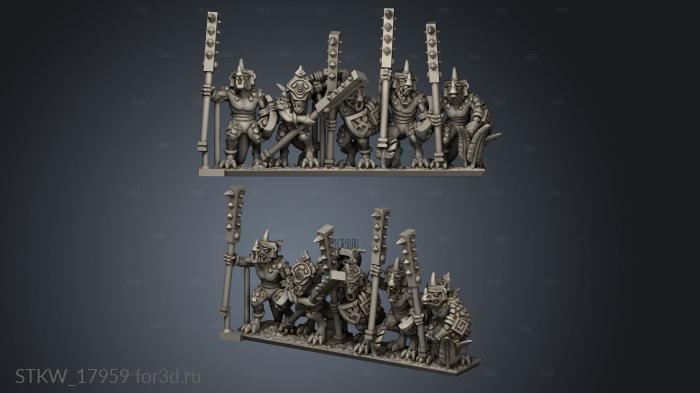 Reptilian Palace Guard stl model for CNC