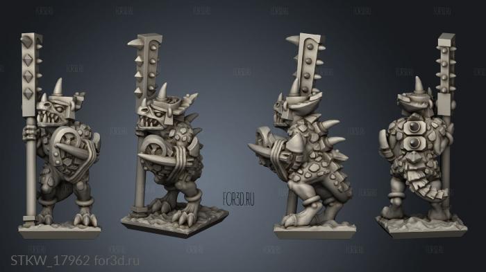 Reptilian Palace Guard stl model for CNC