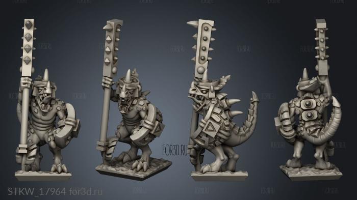 Reptilian Palace Guard stl model for CNC