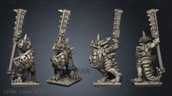 Reptilian Palace Guard stl model for CNC