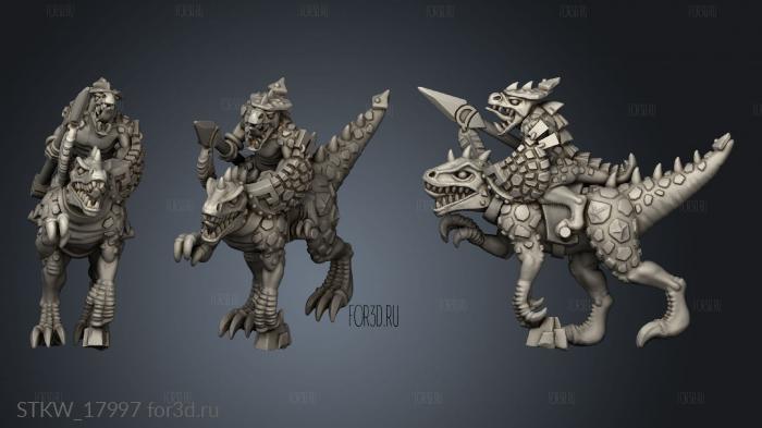 reptilian cavalry 3d stl модель для ЧПУ