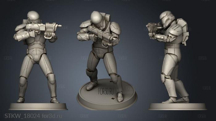 Republic Commando stl model for CNC