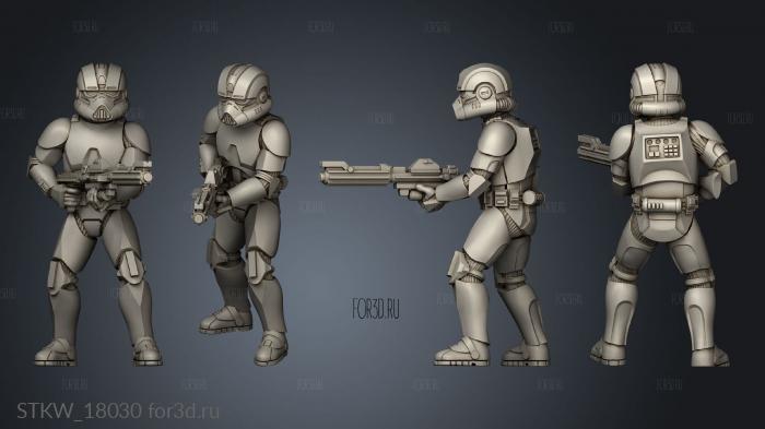 Republic Engineer Squad Clone Alt stl model for CNC