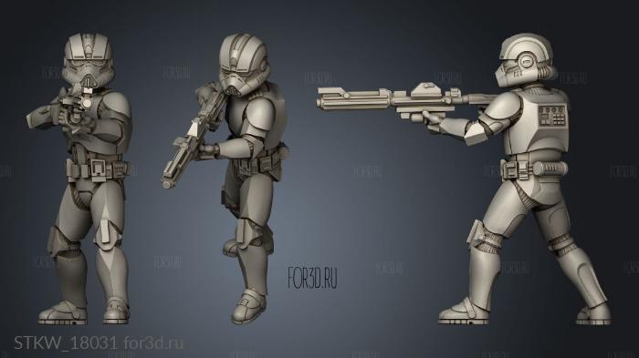 Republic Engineer Squad Clone Alt stl model for CNC