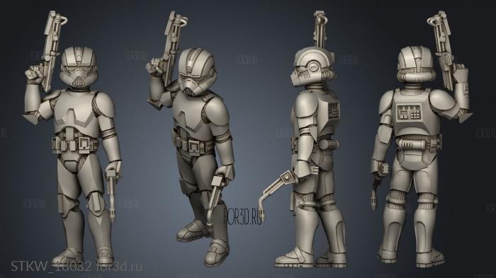 Republic Engineer Squad Clone Alt stl model for CNC