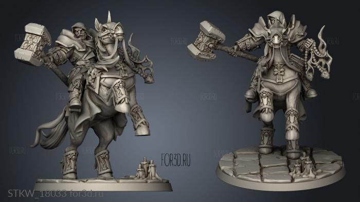 Requiem Brotherhood Cavalry stl model for CNC