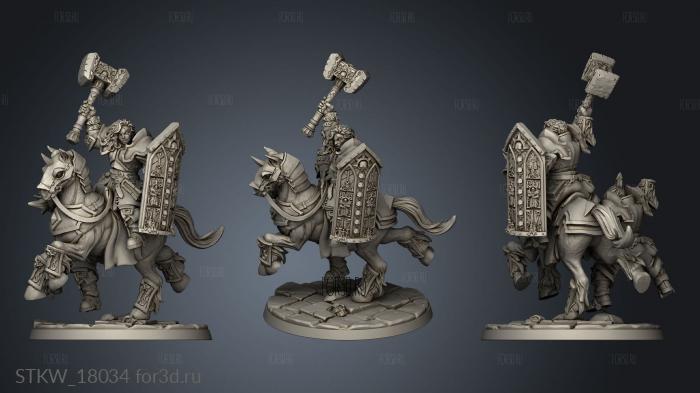 Requiem Brotherhood Cavalry stl model for CNC