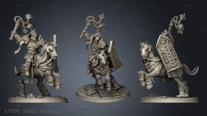Requiem Brotherhood Cavalry stl model for CNC