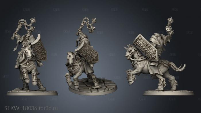 Requiem Brotherhood Heavy Cavalry stl model for CNC