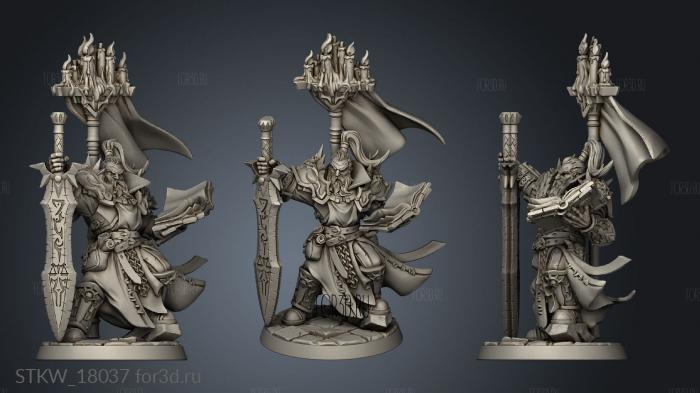 Requiem Brotherhood Lord Commander Casimir stl model for CNC