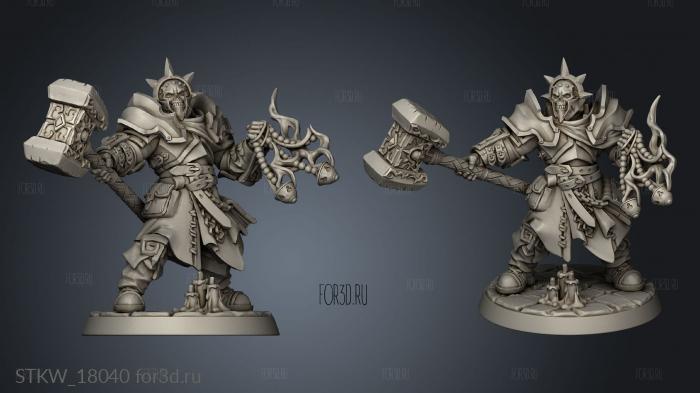 Requiem Brotherhood Templar stl model for CNC