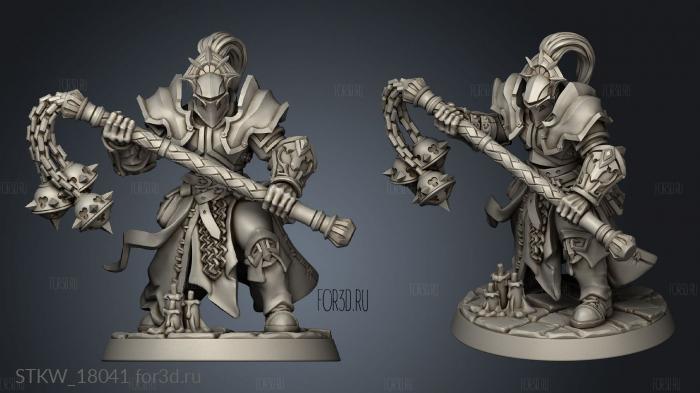 Requiem Brotherhood Templar stl model for CNC