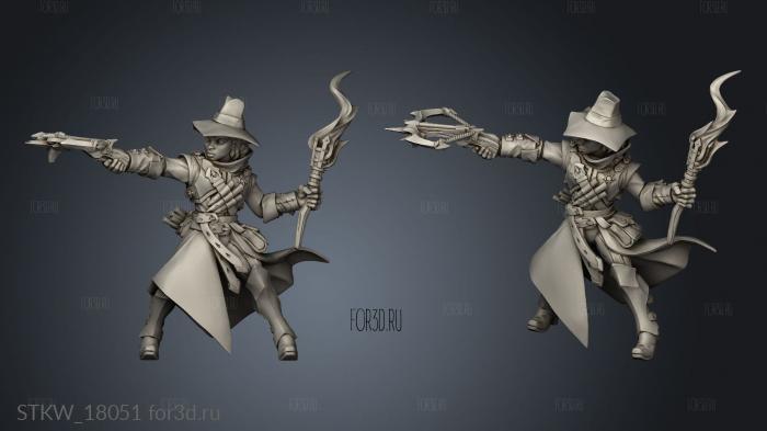 Requiem Demon Hunters Kit Crossbow Torch stl model for CNC