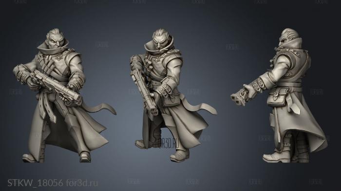 Requiem Demon Hunters Kit II Hat Gun stl model for CNC