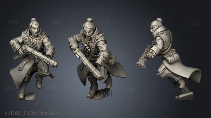 Requiem Demon Hunters Kit II Hat Gun stl model for CNC