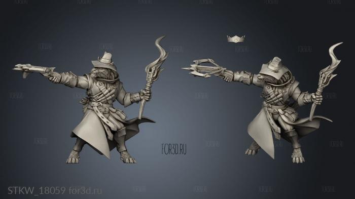 Requiem Wolfheart Demon Crossbow Torch stl model for CNC