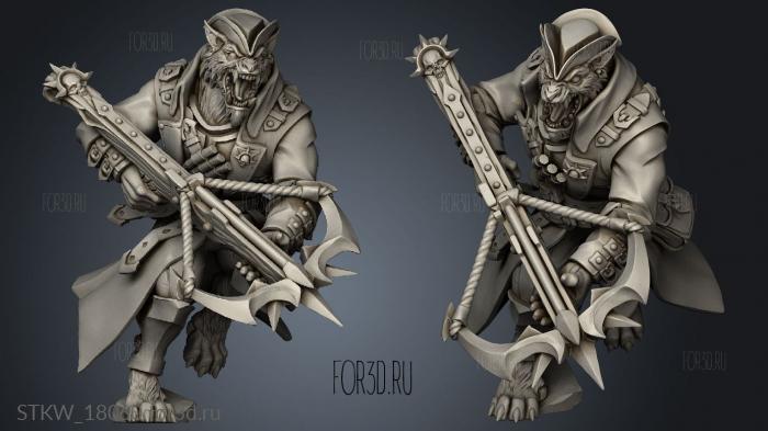 Requiem Wolfheart Demon Heavy Crossbow stl model for CNC