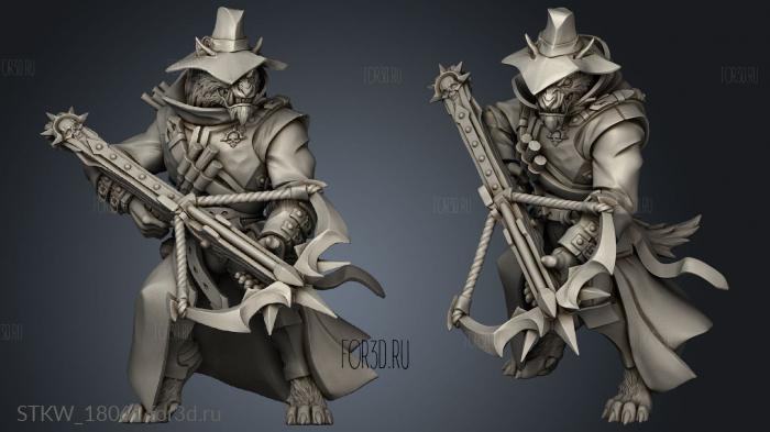 Requiem Wolfheart Demon Heavy Crossbow stl model for CNC