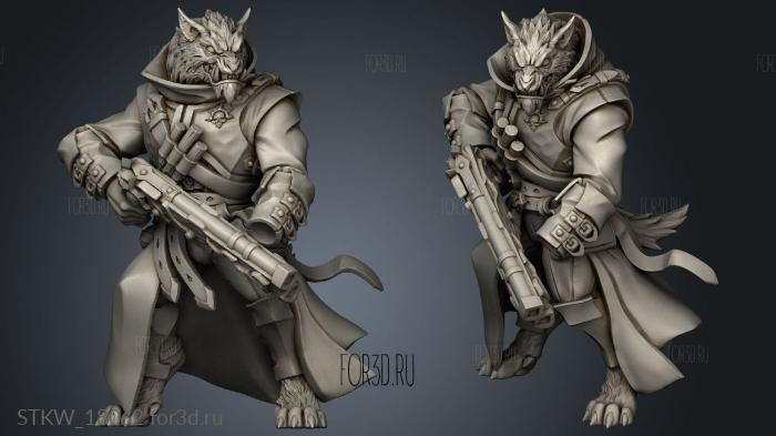 Requiem Wolfheart Demon II Hat Gun stl model for CNC